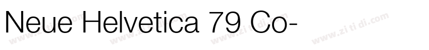 Neue Helvetica 79 Co字体转换